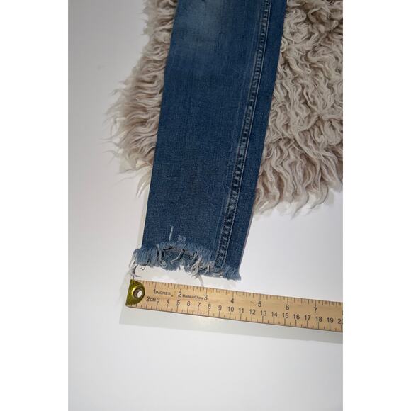 Zara women’s button zipper distressed skinny jeans - Picture 7 of 16